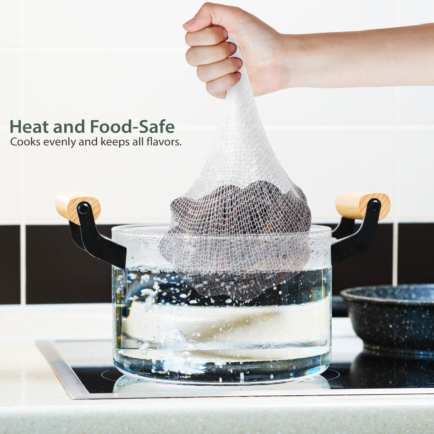 Eselect 16" Seafood Boil & Steamer Bags - Pack of 25, Seafood Boiling Bags for Crab, Crawfish, Shellfish - Low Country Boil, Clambake, Crab Boil, Soup Stock Socks, Vegetable Storage Bags