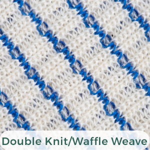 Eselect World's Best Kitchen Dish Cloths - Set of 6 Blue Dishcloths for Washing Dishes - Absorbent Poly Cotton Waffle Weave Dish Rags, Made in USA