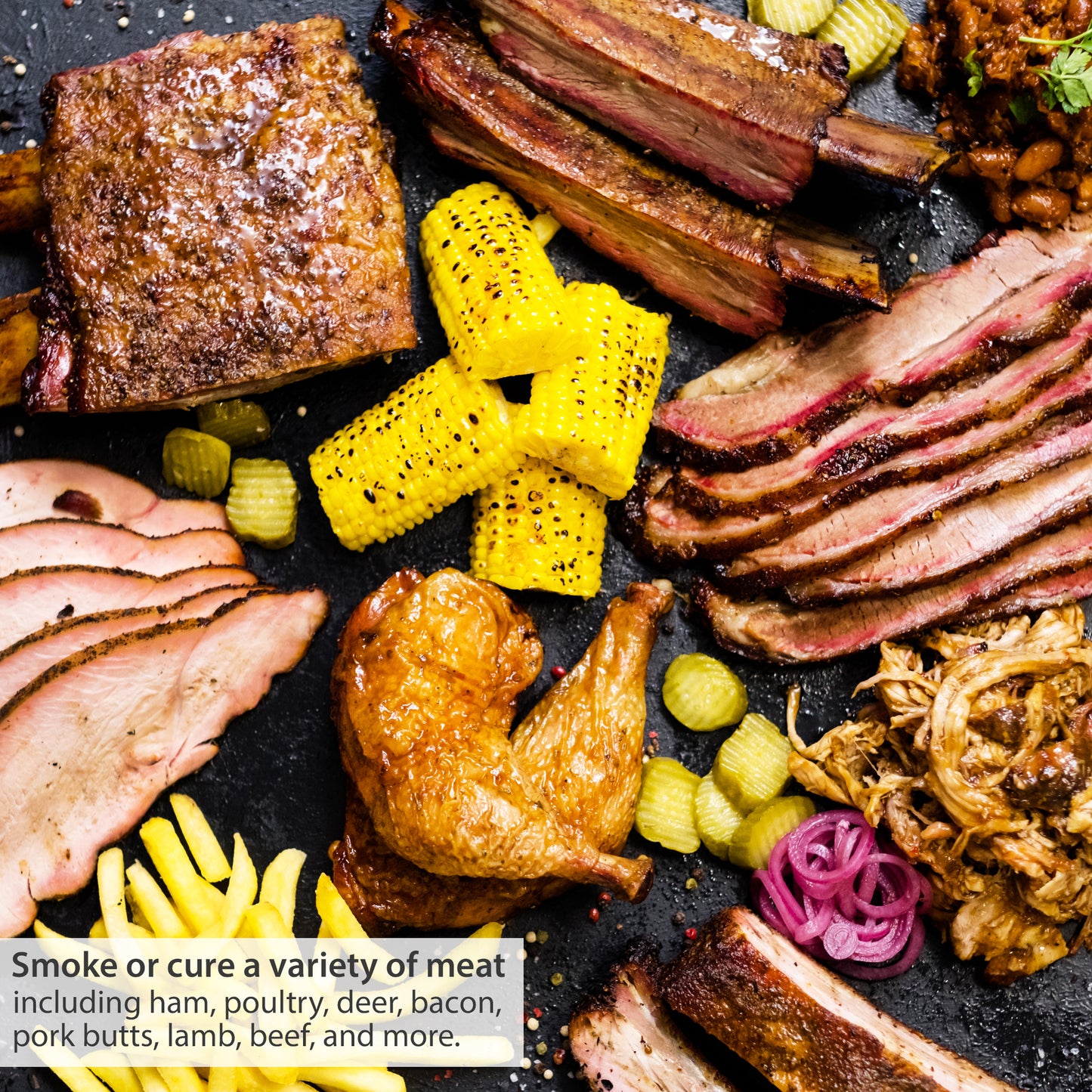 Eselect 60" Stockinette Ham and Meat Bags - Pack of 10 - Meat Netting, Bags for Smoking and Curing Poultry, Beef, Bacon Pork, Lamb, Deer and More