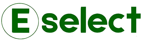Green 'E select' logo with a circular design element.